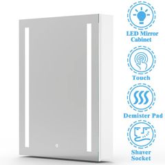 Brand New 600mm Bathroom LED Mirror Cabinet