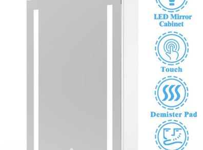 Brand New 600mm Bathroom LED Mirror Cabinet