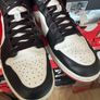 Nike Air Jordan 1 Mid Gym Red Black White 554724-122 Image 2