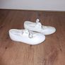 Tie front dance shoes(tap shoes), leather, size 11 Jr. Image 3