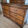 Louis Phillippe Dark Mahogany Wooden Dresser and matching mirror Image 2