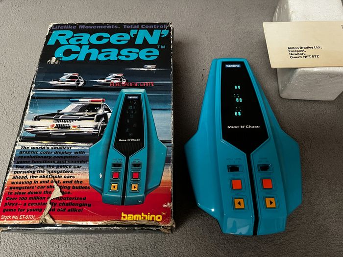 Bambino Race 'n Chase vintage 80's game