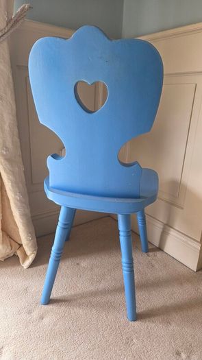 Wooden blue Chair