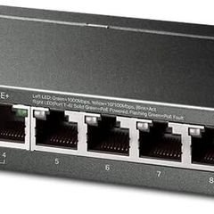 TP-Link TL-SG108PE 8-Port Gigabit Web Managed Easy Smart Ethernet PoE Switch (4 PoE Ports, 55 Watt Budget)