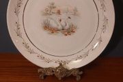 Vintage Arklow Pottery Cake Display Plate in the Popular Swan Lake Pattern