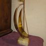 Vintage DeMott Copper and Brass Sailboat Sculpture - Artist signed Image 3