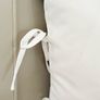 New 45cm x 45cm French monogram M cushion with side ties and feather insert Image 3