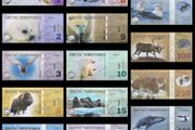 Arctic Territories, Set 14 PCS, 1-500 Polar, Animal Polymer Banknote ( 2010 - 2017 ) Notes , UNC Codition, fantasy Note