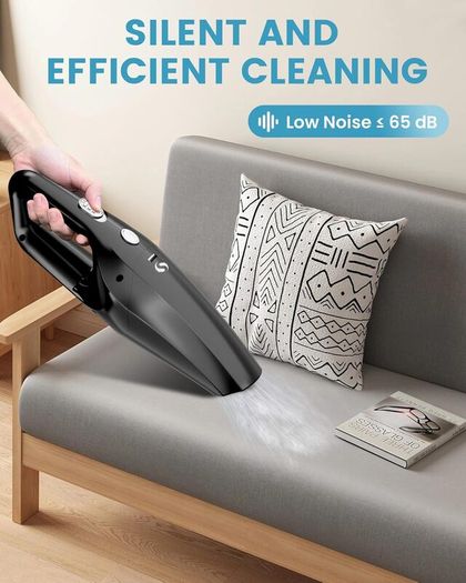 Vacuum Cleaner, Car Vacuum Cleaner Powerful with Rechargeable Battery, Portable Hand Held Vacuum Cordless with Washable HEPA Filter, Mini Vacuum Kit for Men and Women