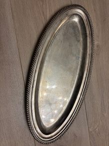 Large Tiffany silver-plated tray