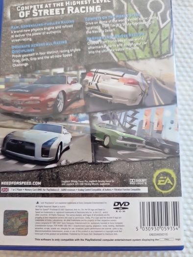 Need for Speed Prostreet PlayStation2 Ps2 Games Original