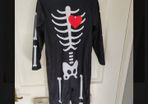 halloween skeleton costume and hat
