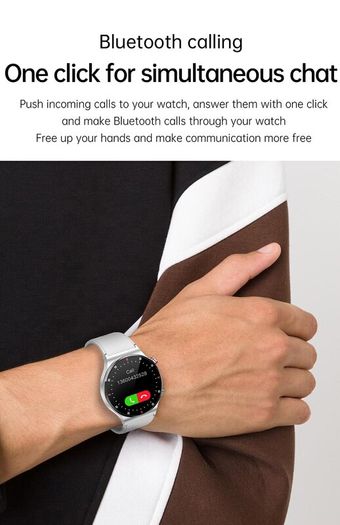 Bluetooth Call Smart Watch Men 2023 Sports Bracelet NFC Waterproof Custom Watch Face Men SmartWatch For IOS Android