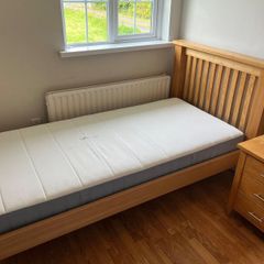 Single Bed, Mattress, Wardrobe and Locker