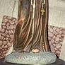 Beautiful Old Statue of Saint Anthony Holding the Baby Jesus and a White Lily, representing Purity, Measurements in the photos, Postage Available or Collection Image 4
