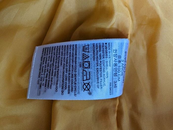 Gilet GAP 3yrs
