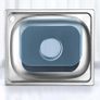 Small Kitchen Sink, Single Bowl Stainless Steel Sink for Undermount and Flushmount Intallation Reversible Drainer with Waste Pipes Clips (Color : Silver, Size : A(37x32cm) Image 7