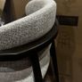 4 x Beige Fabric Counter Bar Stools Like New Image 4