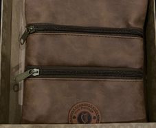 Irish Heritage Leather Travel Satchel