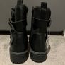 Buckle Casual Boot Fur Lining size 38 5 black Brand New Image 4
