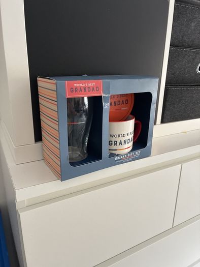 worlds best grandad mug set