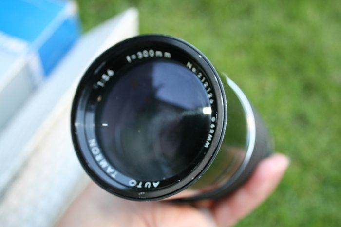 TAMRON SP 300mm F/5.6 TELE MACRO Lens With C/Y conversion adapter from JAPAN