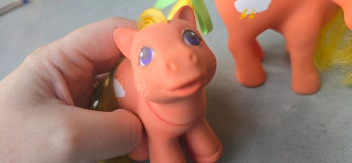 Mammy and Son Custom Lighting Mountain Boy Ponies using MLP G1 Base My Little Pony