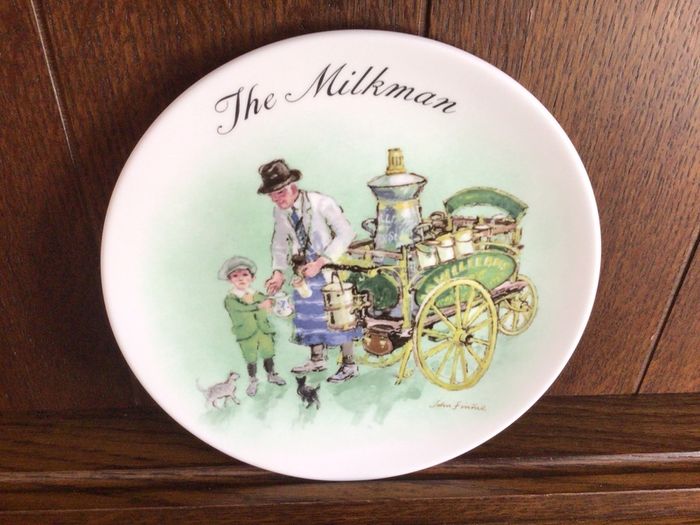 A complete series of decorative collectors plates by Wedgwood " The Street Sellers of London" Victorian style