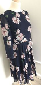 Stunning Hobbs Norah Midnight Blush Dress 12