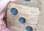 Large Wooden Dice Cube - 12.9cm (5.11in)