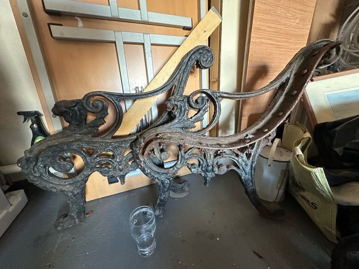 Antique Bench ends.