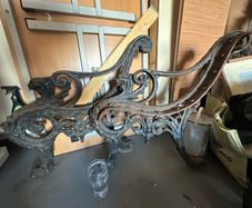 Antique Bench ends.