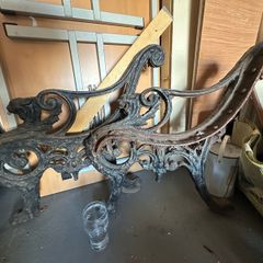 Antique Bench ends.