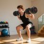 25kg 2 IN 1 Adjustable Dumbbells Weight Set, Dumbbell Hand Weight Barbell for Body Fitness, Lifting Training for Home, Office, Gym, Black Image 3