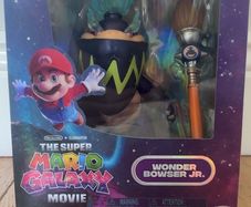 Super Mario Wonder Bowser Jr Paint Brush 13cm Figure NEW IN BOX
