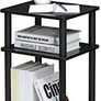 3-Tier Turn-N-Tube End Table, Side Table, Nightstand, Americano/Black (FREE SHIPPING) Image 3