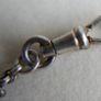 Vintage Long Heavy Sterling Silver rolo Chain. (pocket watch chain) Solid silver statement chain. 52" long - 26,20g Image 5