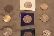 selection of coins etc