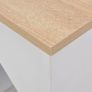 Bar Table with Cabinet White 115x59x200 cm Image 4