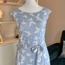 Ladies Stella Morgan Butterfly Mesh Overlay A-Line Midi Dress Image 4
