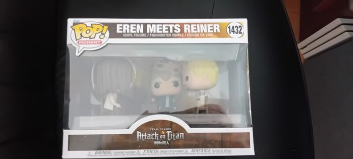 Eren meets Reiner funko pop