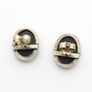 925 Silver Black Onyx Stud Earrings Image 3