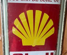 Retro shell oil sign