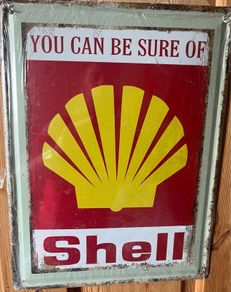 Retro shell oil sign