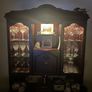 Dark wood antique china cabinet Image 4