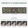Dark Blue Bird Washable Carpet for Kitchen with Non Slip Backing,Soft Low Pile Long Entryway Rug Animal Bedroom Floor Mat for Entrance Living Room Laundry Image 2