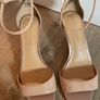 Beige heels sandals size uk 4 Image 2