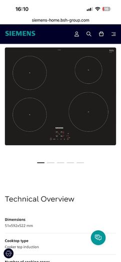 Siemens Induction Hob