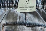 River Island Size 12r mid rise soft denim wide leg