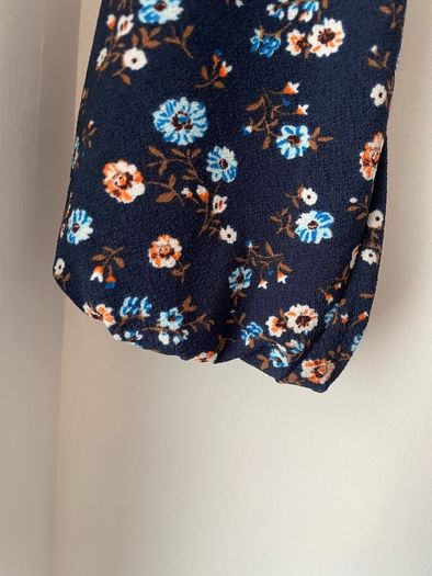 Monteau navy print belted dress size 10 - new